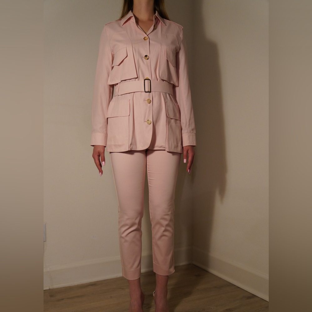 MaxMara Light Pink Cropped Jumpsuit size 4